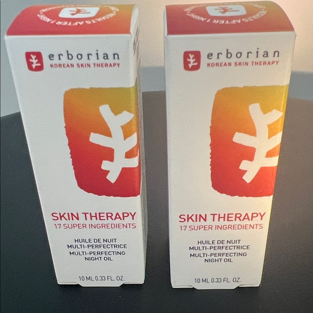 Erborian Skin Therapy Night Oil - White and Orange